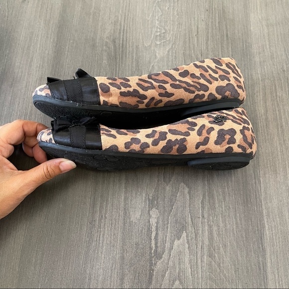 Fergalicious cheetah leopard animal print ballet flat shoes size 6.5 M - Picture 6 of 12